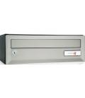 Buzón Artico Push H370-03600- Con cuerpo en acero electrocincado Negro y puerta en acero electrocincado Pintura Inox