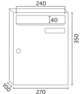 Medidas de buzón Kompact Alu Evo V270