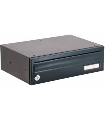 Buzón Joma Kompact EVO H360 - 81461 - cuerpo color Negro y puerta color Antracita. Apto para el exterior.
