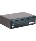 Buzón Joma Kompact EVO H360 - 81461 - cuerpo color Negro y puerta color Antracita. Apto para el exterior.