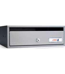 Buzón Lobby H3425- 82009u-cuerpo en acero electrocincado Pintura Inox y puerta en acero electrocincado Pintura Inox (antihuellas