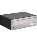 Buzón Joma Horizon H3425 -82640- Cuerpo en acero electrocincado Negro y Puerta en acero electrocincado Plata