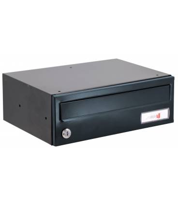 Buzón Joma, Horizon H3425 -82641- Cuerpo en acero electrocincado Negro y puerta en acxero electrocincado Antracita