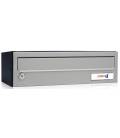 Buzón kompact h360 - 81005- cuerpo y puerta en acero electrocincado, color Negro/ Plata.