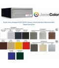 Buzón Kompact H270-81270- cuerpo y puerta en acero electrocincado. Color Negro/JomaColor. (color a elegir)