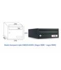 Buzón Kompact H270/3 -81353- Cuerpo en acero electrocincado Negro y Puerta en acero electrocincado Negro
