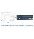 Buzón kompact H360/2 -81242- cuerpo en acero electrocincado Negro y puerta en acero electrocincado Antracita