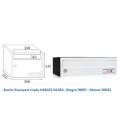 Buzón Kompact H360/3 -81382- de acero electrocincado Negro y acero electrocincado Blanco