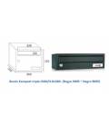 Buzón Kompact H360/3 - 81383- Con cuerpo en acero electrocincado Negro y Puerta en acero electrocincado Negro