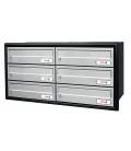 Agrupación de 6 buzones de Kompact H360, Pintura Inox