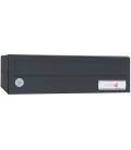Buzón Standard Kompact Push H360- 83159- en acero electrocincado Negro y puerta en acero electrocincado Antracita