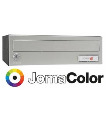 Buzón Kompact Push H360- 24643-con cuerpo en acero electrocincado negro y puerta en acero electrocincado JomaColor