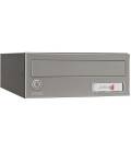 Buzón Kompact Push H270- 83108-cuerpo en acero electrocincado Negro y puerta en acero electrocincado Plata