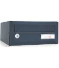 Buzón Joma. Artico Push H275- 03637-con cuerpo en acero electrocincado Negro y puerta en acero electrocincado Antracita