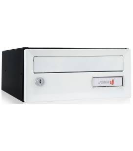 Buzón Joma, Artico Push H275-03627- Con cuerpo en acero electrocincado Negro y puerta en acero electrocincado Blanco