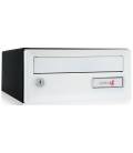 Buzón Joma, Artico Push H275-03627- Con cuerpo en acero electrocincado Negro y puerta en acero electrocincado Blanco