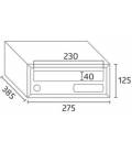 Dimensión de Buzones Artico Push H275