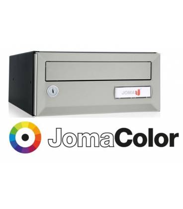 Buzón Joma, Artico Push H275-03635- Con cuerpo en acero electrocincado Negro y puerta en acero electrocincado JomaColor
