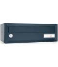 Buzón Artico Push H370 - 03612 - cuerpo en acero electrocincado Negro y puerta en acero electrocincado Antracita