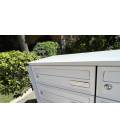 Buzón Joma, Artico Push H370-03602- Agrupación con envolvente Blanco