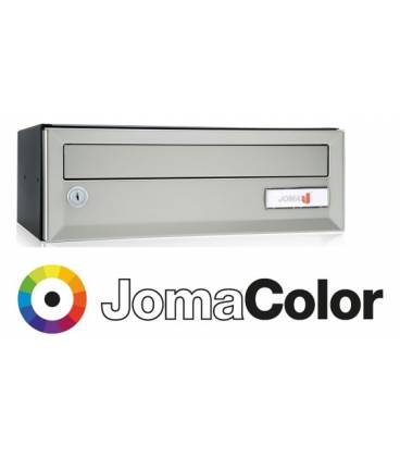 Buzón Joma, Artico Push H370-03610- Con cuerpo en acero electrocincado Negro y puerta en acero electrocincado JomaColor