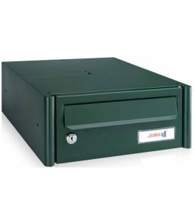 Buzón Joma, Column H314- 76131- cuerpo y puerta en acero electrocincado todo Verde 