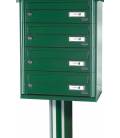 Agrupación de Buzones Column H314-76131- 4 buzones color Verde Foresta