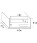  Dimensión de buzones Column H404, Joma