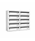 Agrupación de Buzones Joma. Hall 23-03417- Blanco, con envolvente doble blanco