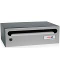 Buzón Hall 23- 03415- cuerpo de acero electrocincado negro y puerta en acero electrocincado Plata.