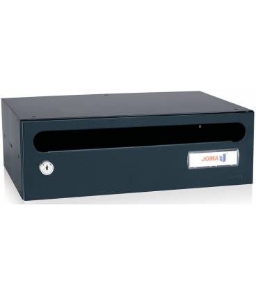 Buzón Hall 23- 03416- cuerpo de acero electrocincado negro y puerta en acero electrocincado Antracita