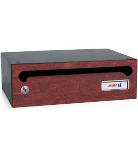 Buzón Hall 23- 03419- cuerpo de acero electrocincado negro y puerta en acero electrocincado Raíz