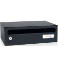 Buzón Hall 23- 03389- cuerpo de acero electrocincado negro y puerta en acero electrocincado Negro