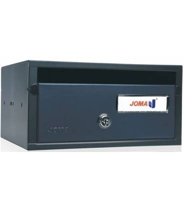 Buzón Joma, Lobby H2425- 82047u-cuerpo en acero electrocincado negro y puerta en acero electrocincado Antracita