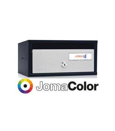 Buzón Joma, Lobby H2425- 82120U-cuerpo en acero electrocincado negro y puerta en acero electrocincado JomaColor (color a elegir)