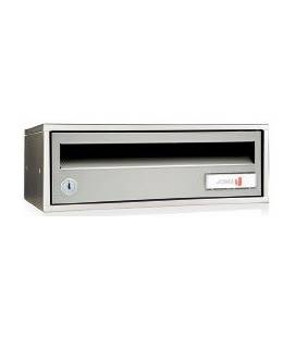 Buzón Joma, Indico h3425- 82307U- Cuerpo y puerta en acero electrocincado, todo Pintura Inox, antihuellas
