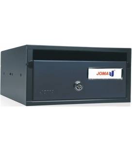 Buzón Joma, Lobby H2435- 82049U-cuerpo en acero electrocincado negro y puerta en acero electrocincado Antracita.