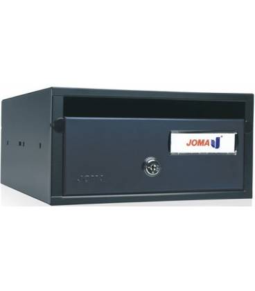 Buzón Joma, Lobby H2435- 82049U-cuerpo en acero electrocincado negro y puerta en acero electrocincado Antracita.