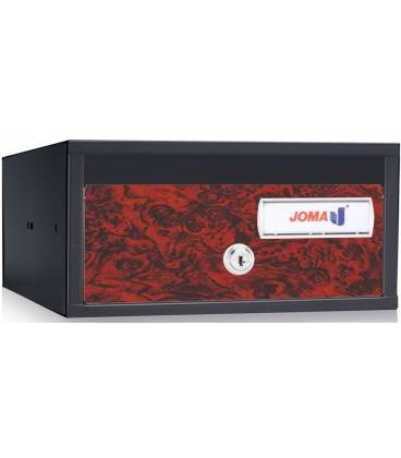 Buzón Joma, Lobby H2435- 82058-cuerpo en acero electrocincado negro y puerta en acero electrocincado Raíz