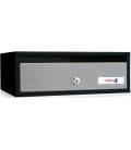 Buzón Joma, Lobby H3425- 82296U-cuerpo en acero electrocincado negro y puerta en acero electrocincado Plata