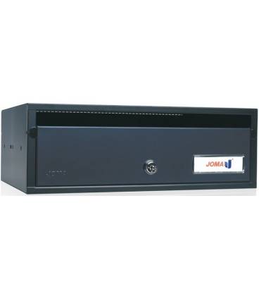 Buzón Joma, Lobby H3425- 82297U-cuerpo en acero electrocincado negro y puerta en acero electrocincado Antracita