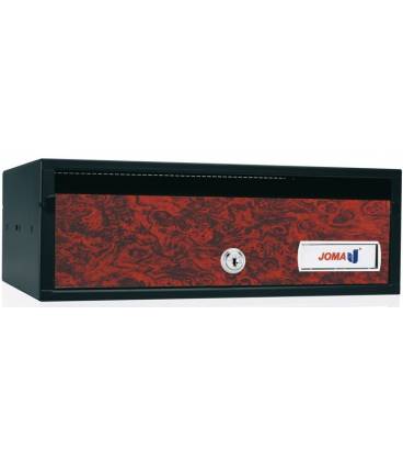 Buzón Joma, Lobby H3425- 82056-cuerpo en acero electrocincado negro y puerta en acero electrocincado Raíz