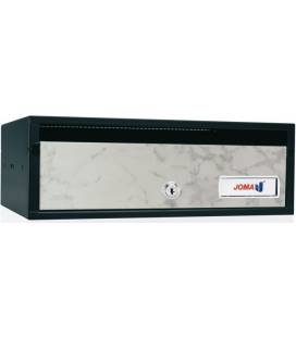 Buzón Joma, Lobby H3425- 82061-cuerpo en acero electrocincado negro y puerta en acero electrocincado Mármol