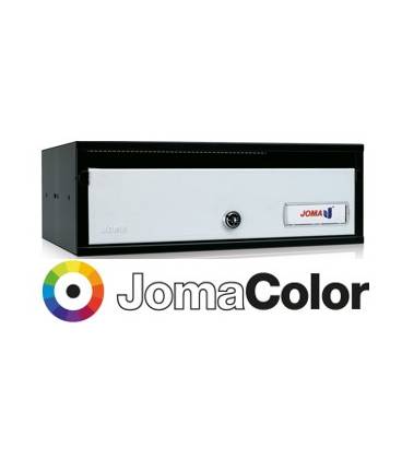 Buzón Joma, Lobby H3425- 82100U-cuerpo en acero electrocincado negro y puerta en acero electrocincado JomaColor (color a elegir)