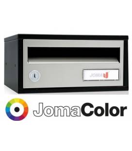 Buzón Joma, Indico h2425- 82344U-cuerpo en acero electrocincado negro y puerta en acero electrocincado JomaColor
