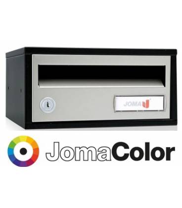 Buzón Joma, Indico h2425- 82344U-cuerpo en acero electrocincado negro y puerta en acero electrocincado JomaColor