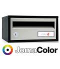 Buzón Joma, Indico h2425- 82344U-cuerpo en acero electrocincado negro y puerta en acero electrocincado JomaColor