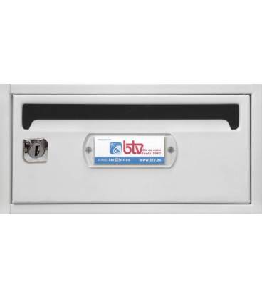 Buzón btv Moncayo 13909, cuerpo en acero pintado en Blanco y cuerpo en acero Blanco, G1. Aptos para el interior.