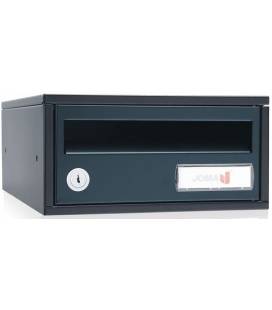 Buzón Joma, Indico h2435- 82324U-cuerpo en acero electrocincado negro y puerta en acero electrocincado Antracita 