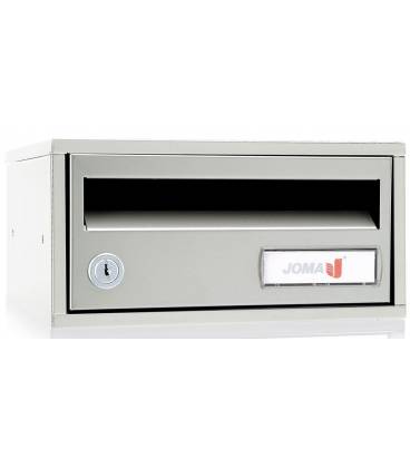 Buzón Joma, Indico h2435- 82322U-cuerpo y puerta en acero electrocincado todo Pintura Inox (antihuellas) full color